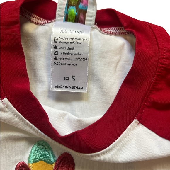 SMOCK MONKEY BRAND BOYS THANKSGIVING 3/4 SLEEVE TEE - Picture 3 of 4